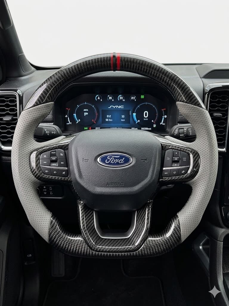 VOLANTE FORD RANGER FIBRA DE CARBONO 2026