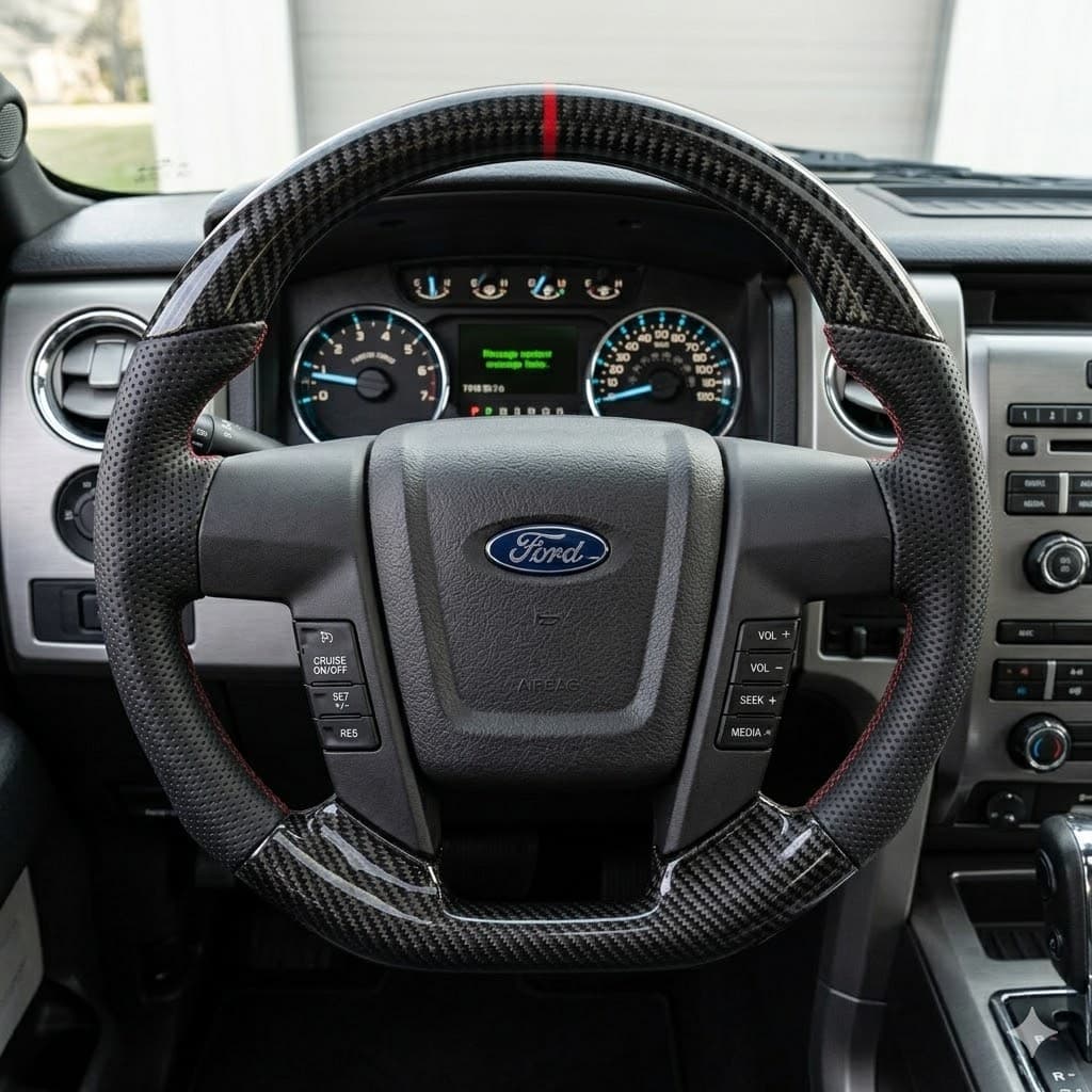 VOLANTE FORD F150 FIBRA CARBONO 2009-2014
