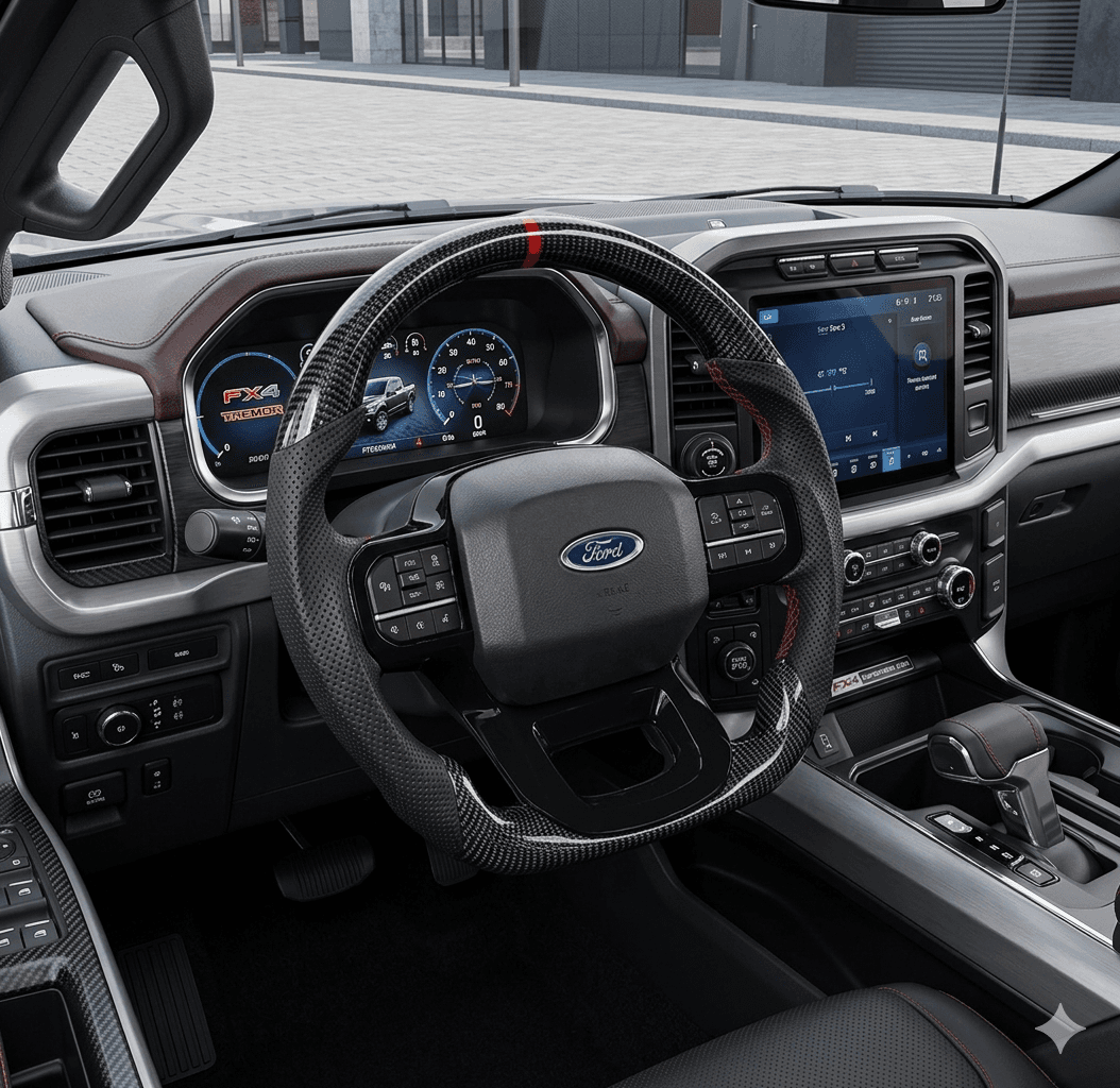 VOLANTE FORD150 FIBRA DE CARBONO 2021+